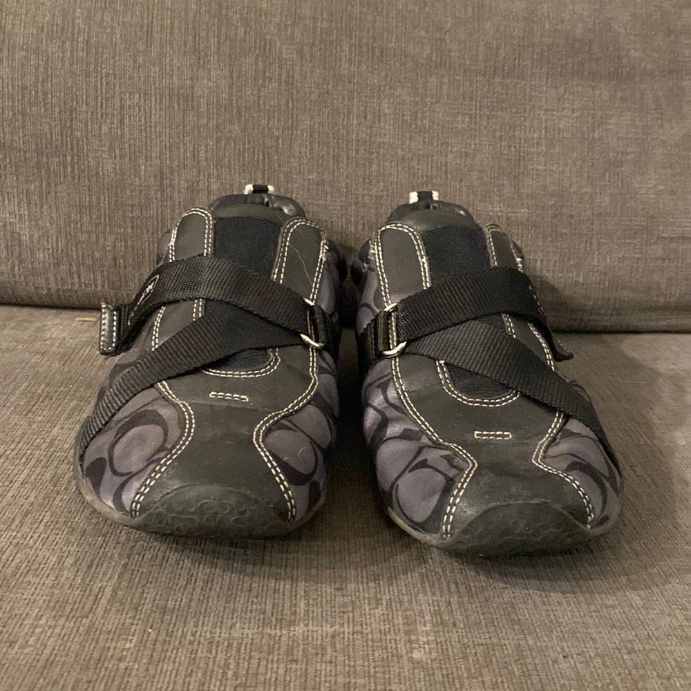 COACH Black Velcro Sneakers